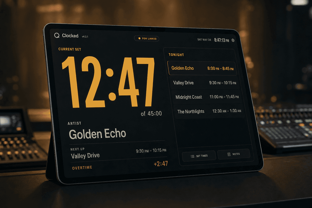 FOH Stage Clock: Concept